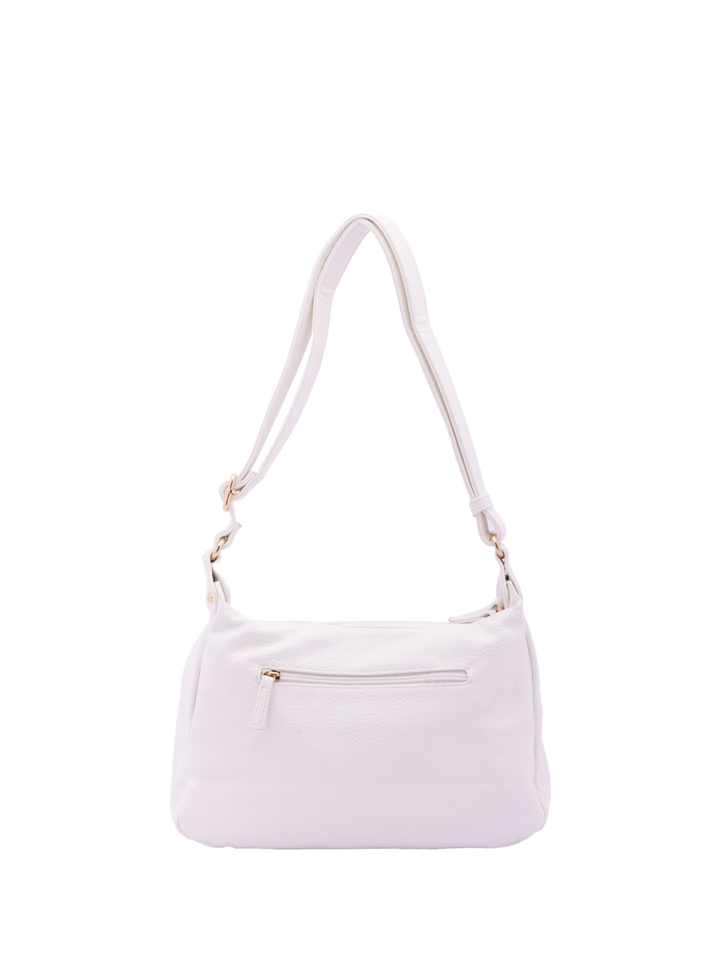 Borsa a spalla 'Borsa a Tracolla Donna Ecopelle con Zip e Tasche Multiple - B Cavalli' di B. Cavalli in bianco