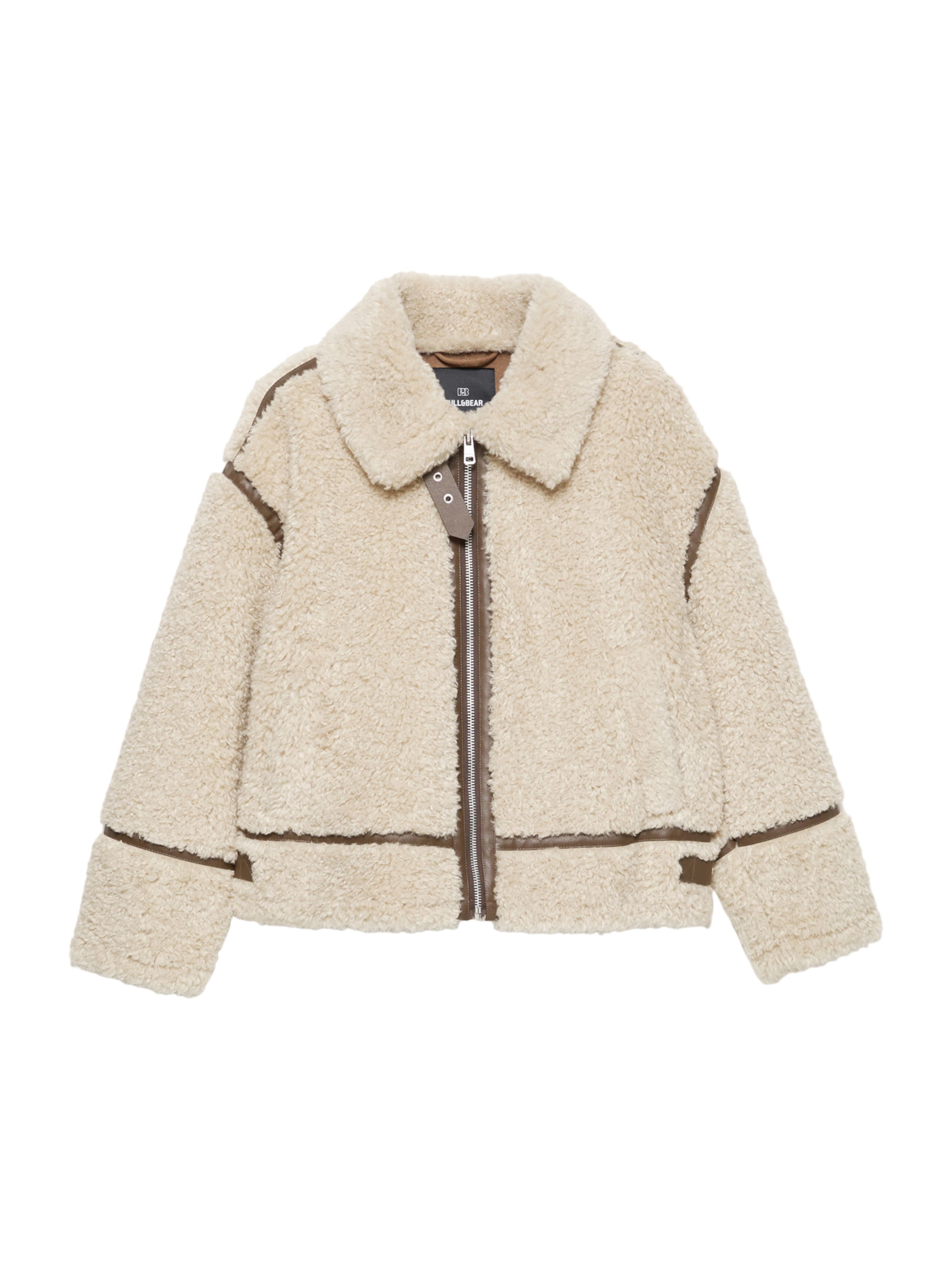 Pull&Bear Átmeneti dzseki - bézs: elől