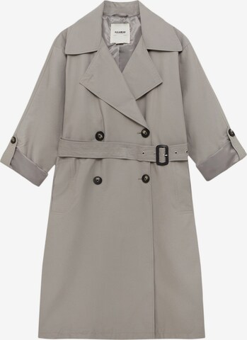 Pull&Bear Between-seasons coat in Grey: front