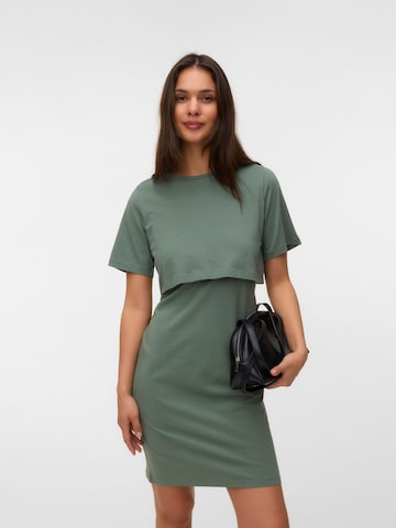 MAMALICIOUS - Vestido en verde: frente