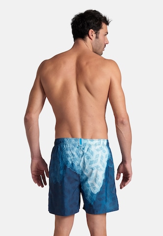 ARENA Board Shorts 'WATER PRINTS' in Blue
