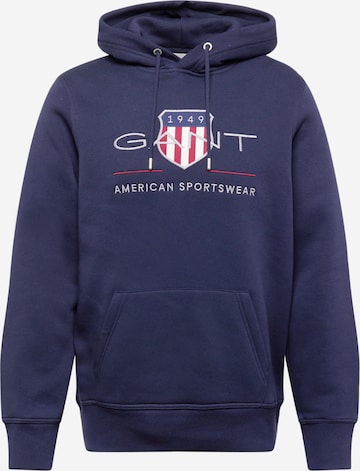 Felpa di GANT in blu: frontale