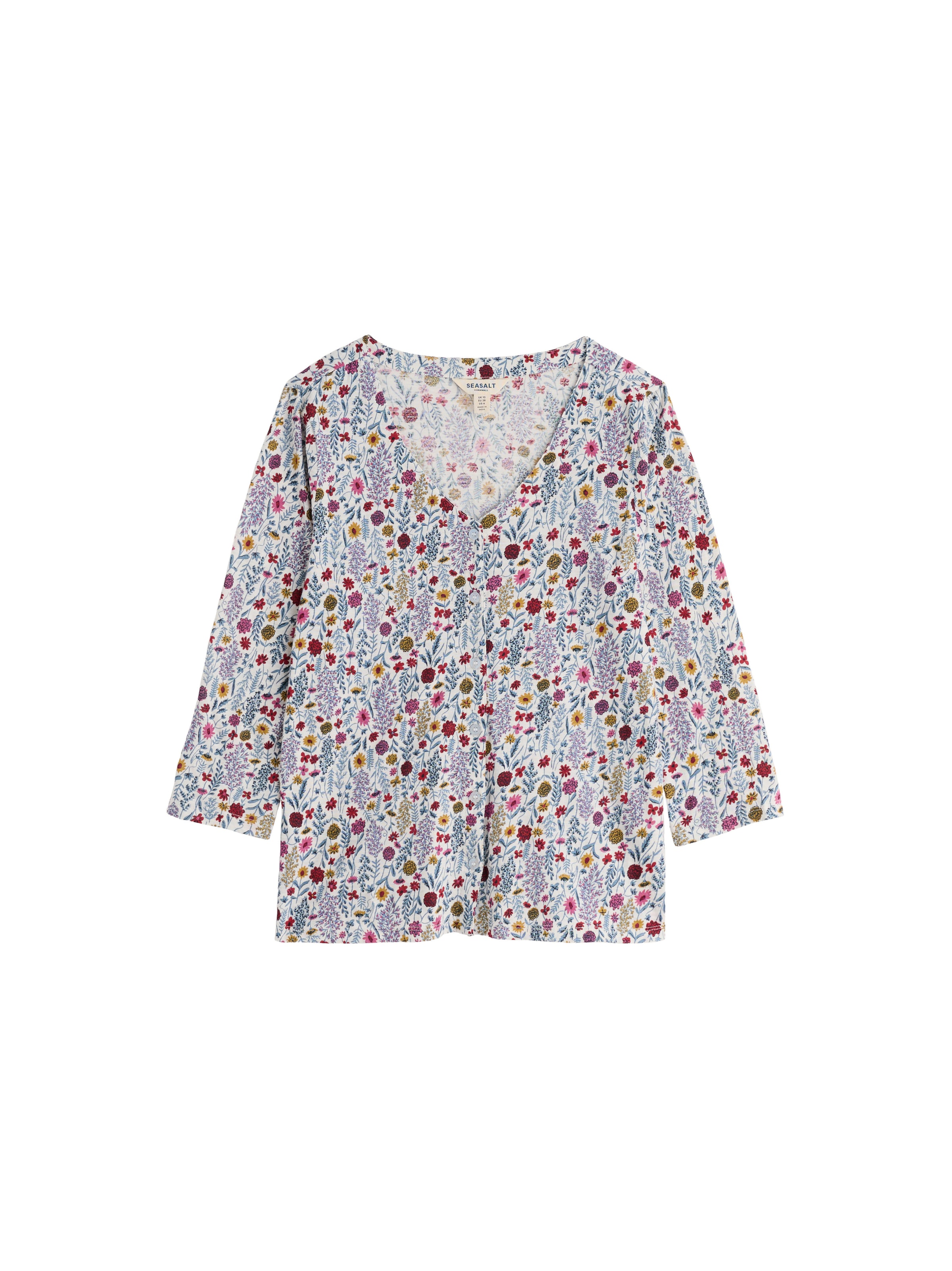 Seasalt Cornwall Blouse 'Studio Glass' in Wit: voorkant