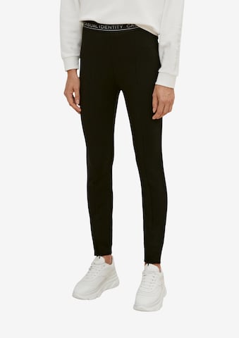 Skinny Leggings comma casual identity en noir : devant