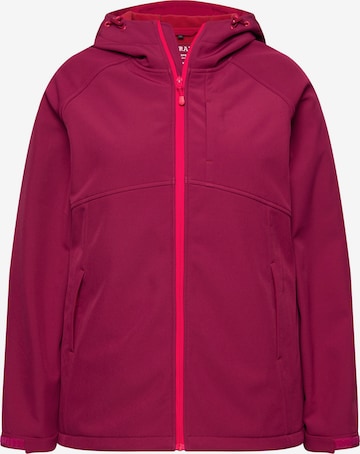 Ulla Popken Fleecejacke in Pink: Vorderseite