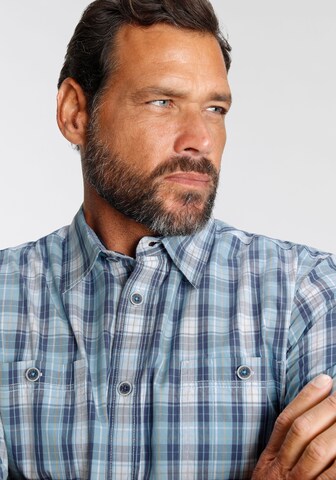 Man's World Regular fit Button Up Shirt in Blue