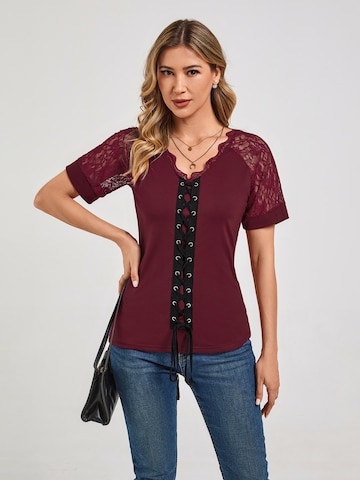 LapaPlus Top 'Women Shirt' in Rood: voorkant