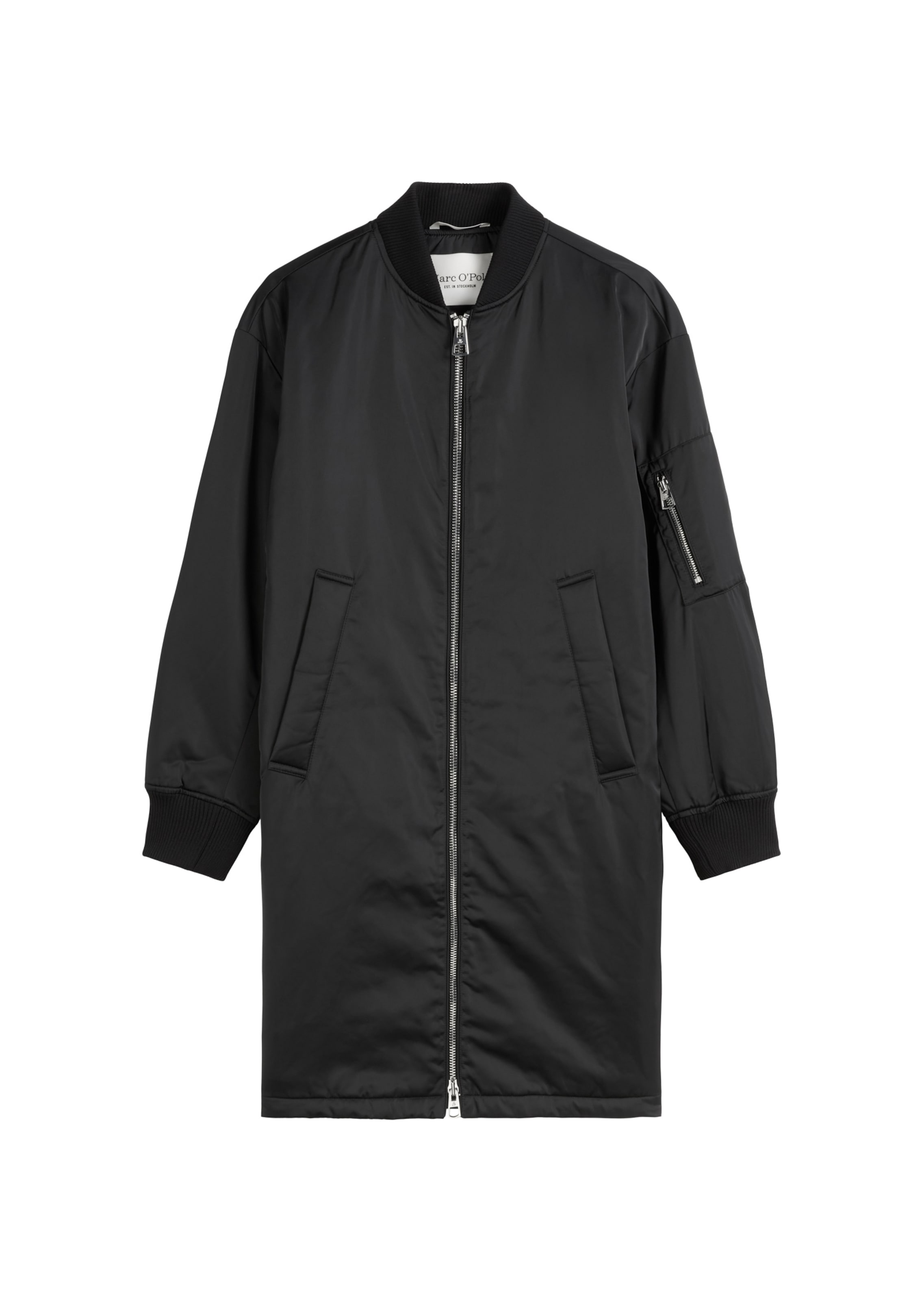 Marc O'Polo - Abrigo de entretiempo en negro: frente