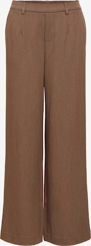 OBJECT Wide leg Broek 'OBJLisa' in Bruin: voorkant