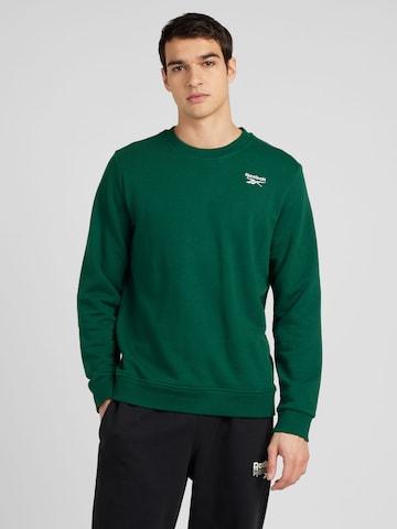 Reebok - Sweatshirt 'IDENTITY' em verde: frente