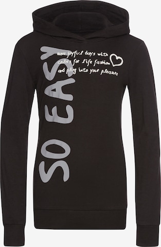 Kidsworld Sweatshirt in Black: front