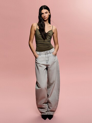 Shirtbody Bershka en vert