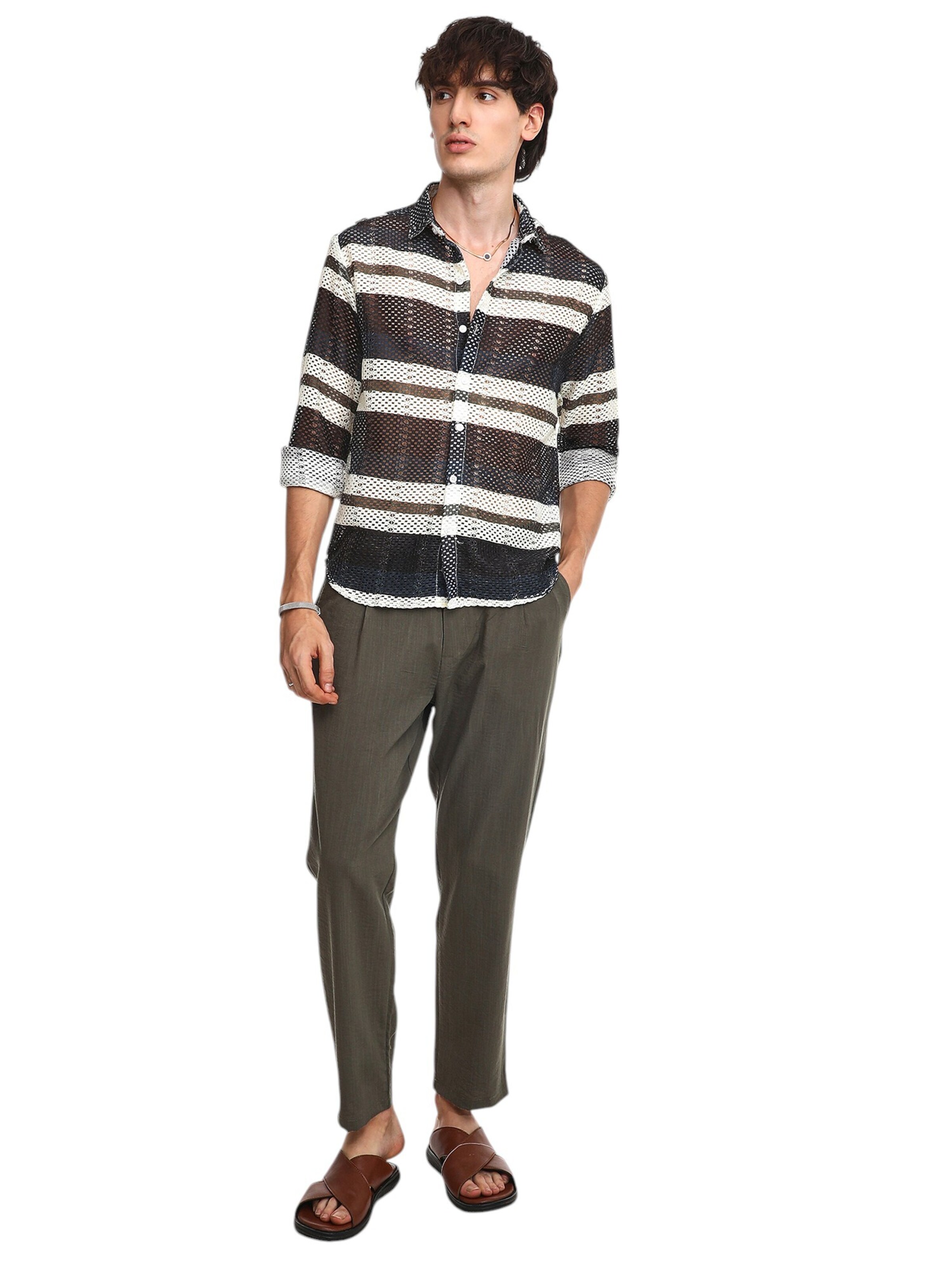 Campus Sutra Knit Cardigan 'Xylina' in Blue