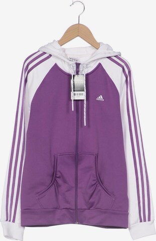 ADIDAS PERFORMANCE Sweatshirt & Zip-Up Hoodie in L in Purple: front