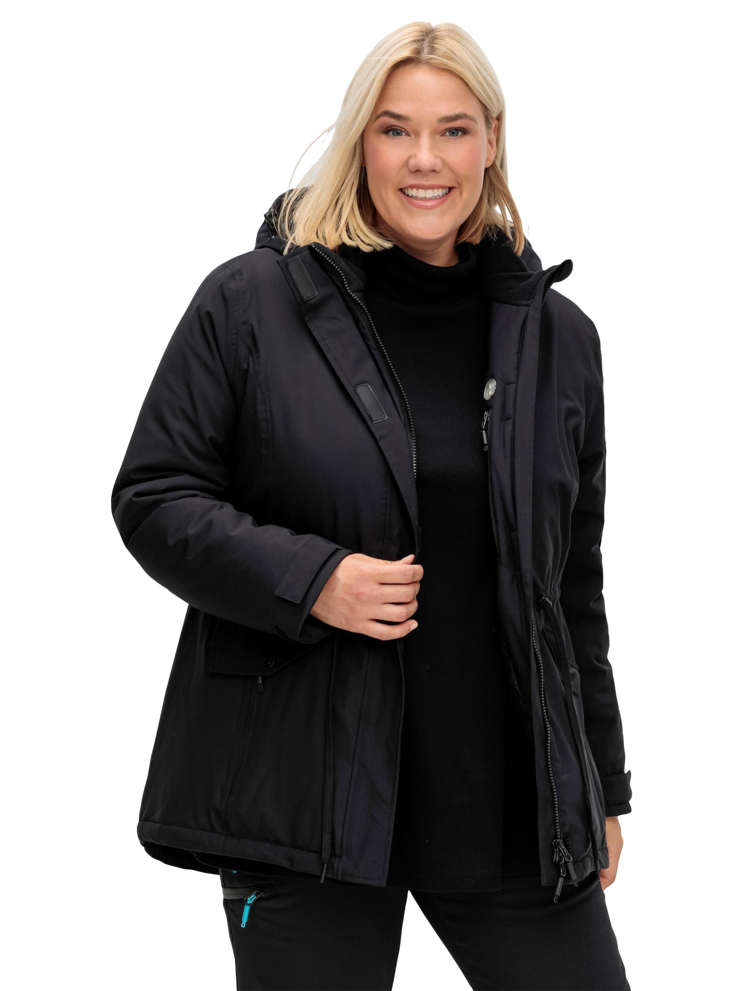 juoda SHEEGO Laisvalaikio striukė: priekis