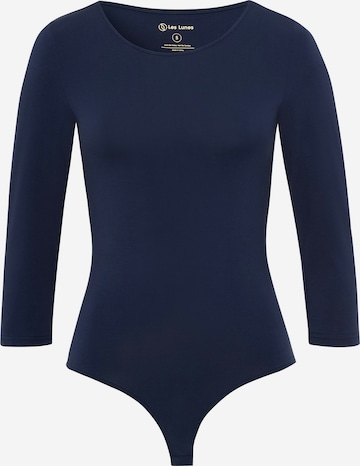 Les Lunes Shirt body 'Alena' in Blauw: voorkant