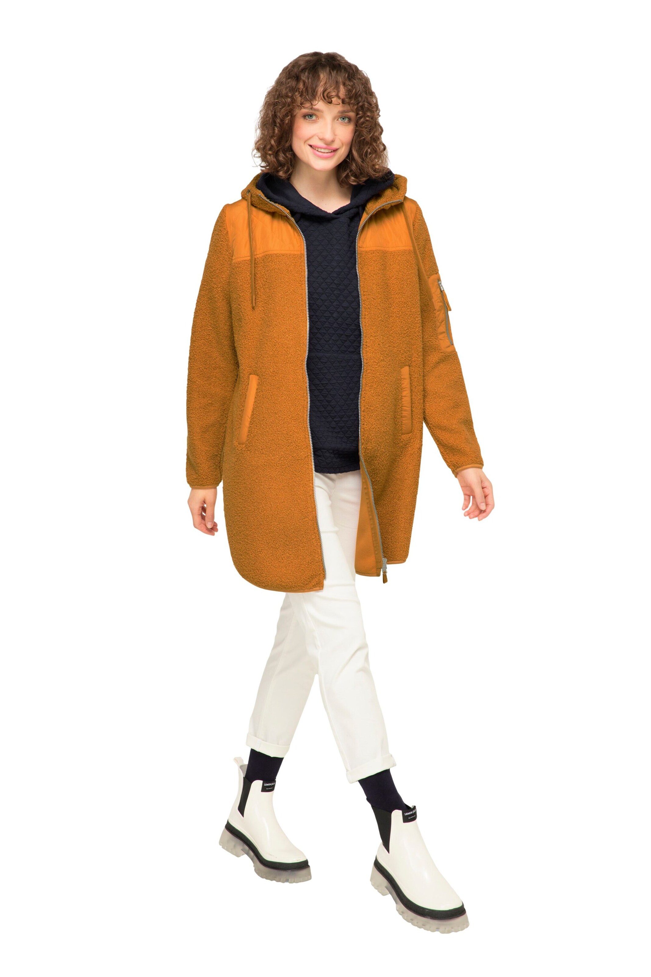 LAURASØN Sweatjacke in Gelb