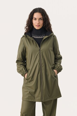 Part Two Raincoat 'Nicholine' in Green: front