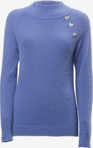 Influencer Pullover in Blau: predná strana