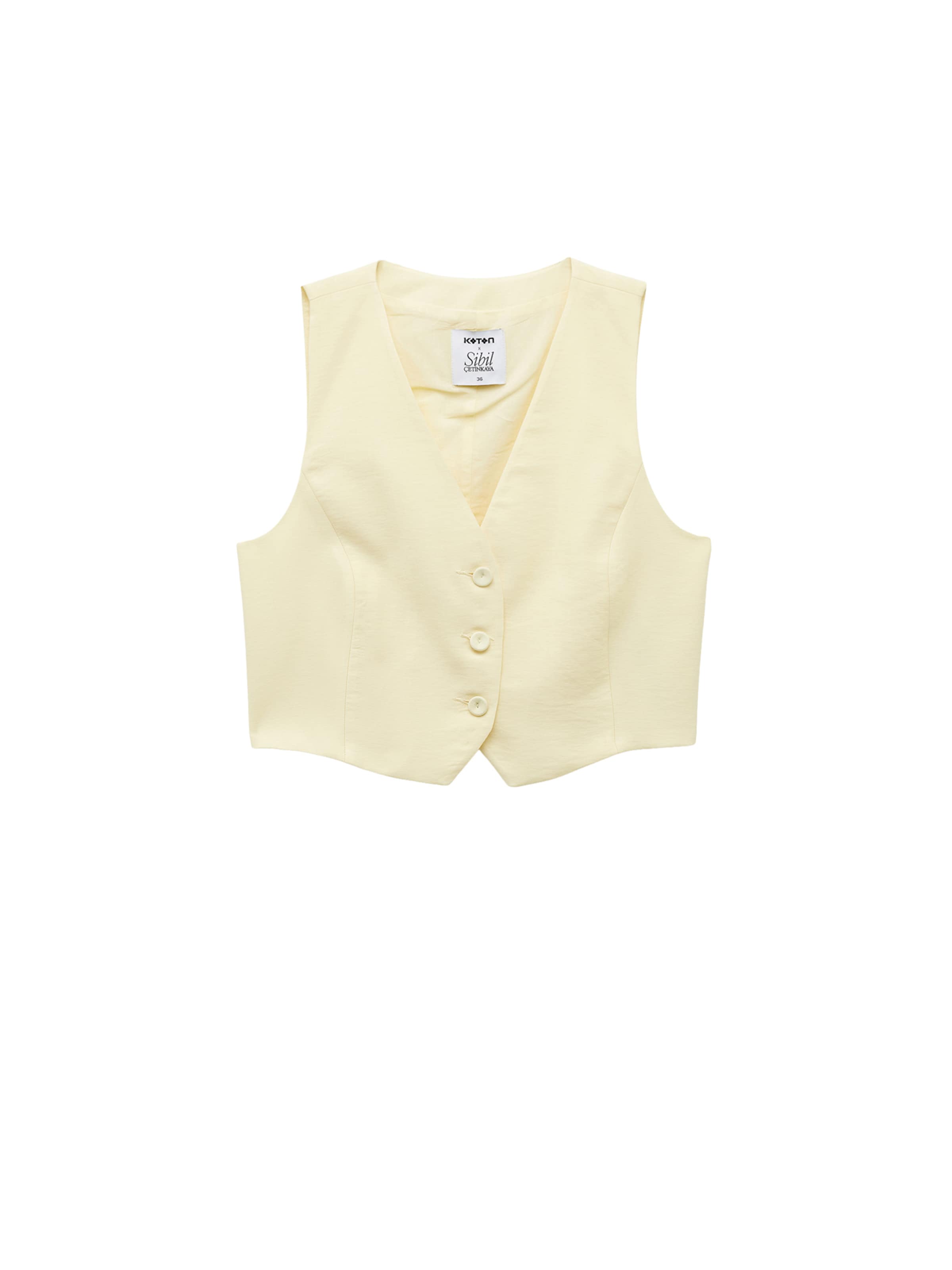 Koton Suit vest in Yellow: front