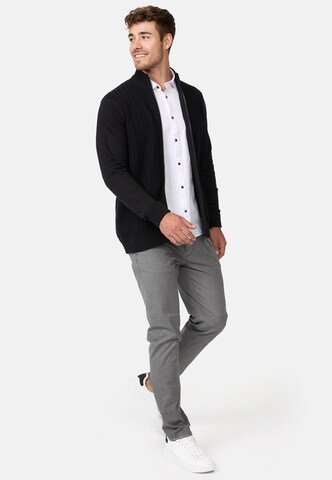 INDICODE JEANS Knit cardigan 'Cason' in Black