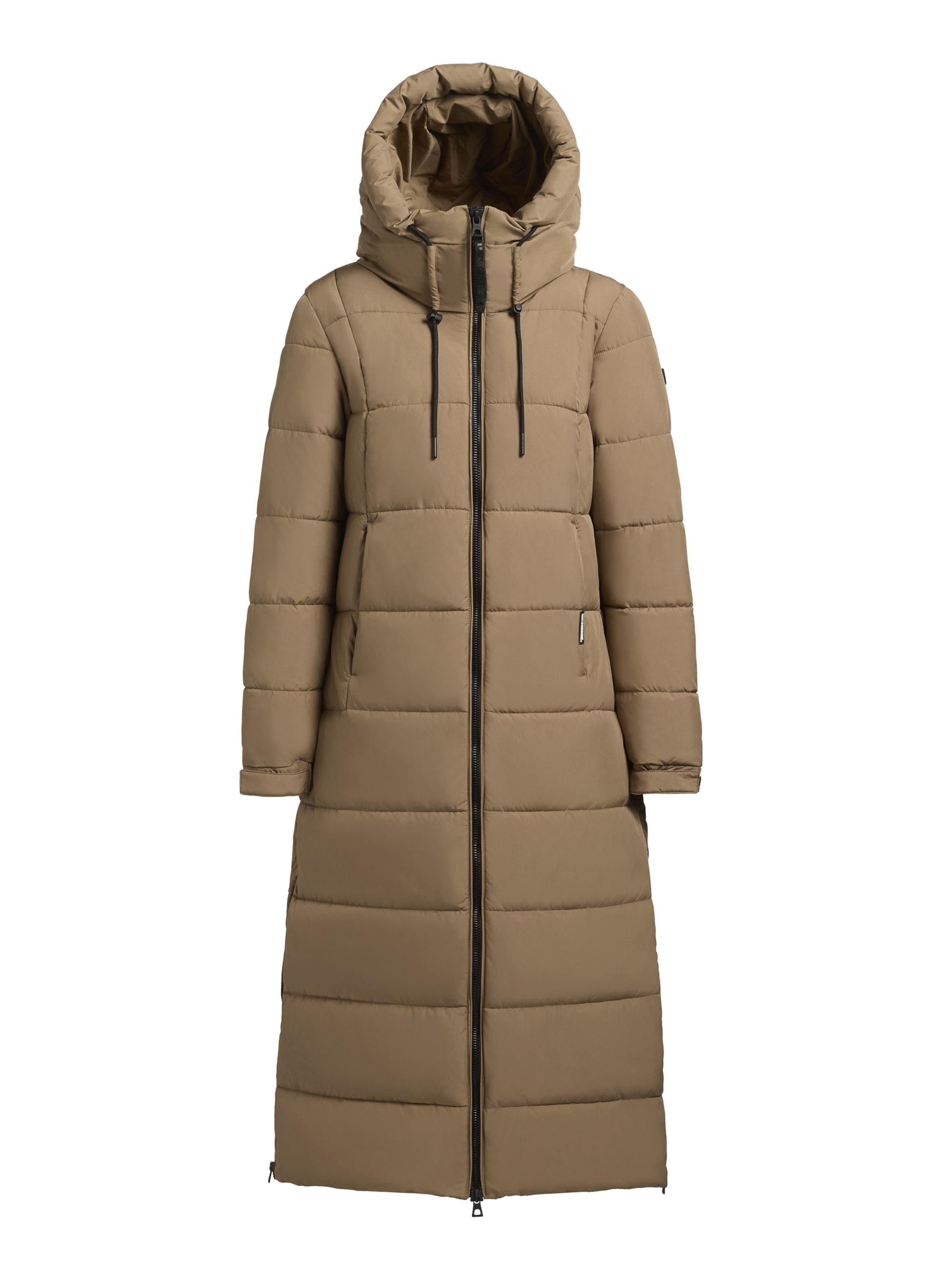 khujo Wintermantel 'Deria3-YM' in Braun: Vorderseite