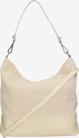 Sac bandoulière Gave Lux en beige : devant