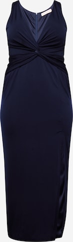 Skirt & Stiletto Evening Dress in Blue: front