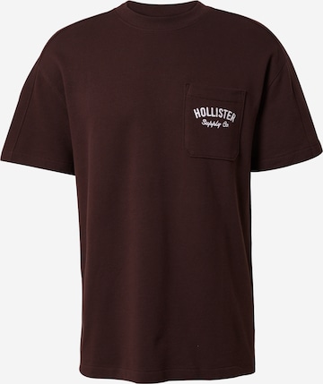 Sweat-shirt HOLLISTER en marron : devant