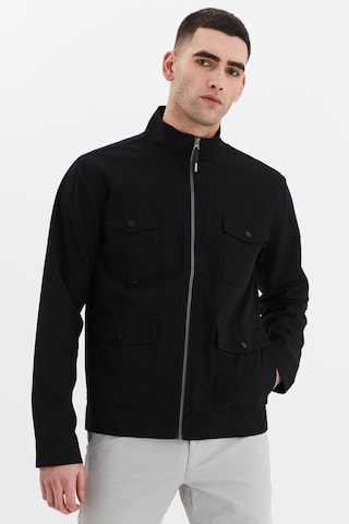 !Solid Between-Season Jacket 'MINGUS' in Black: front