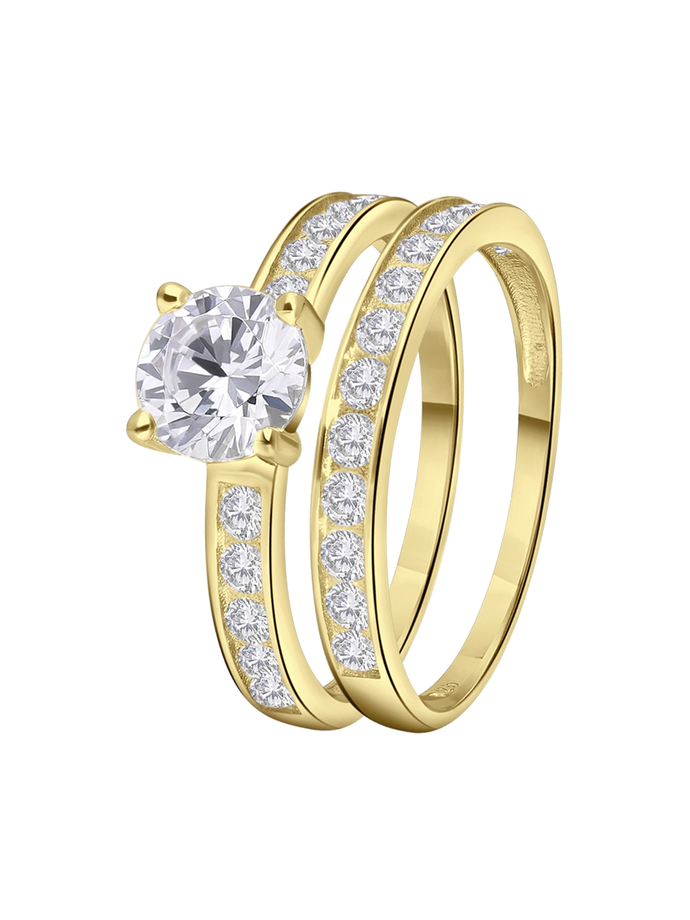 Lucardi Ring in Gold: front