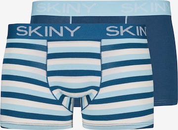 Boxers Skiny en bleu : devant