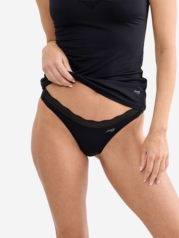 SLOGGI Minislip ' Blue GO Blush ' in Schwarz: Vorderseite