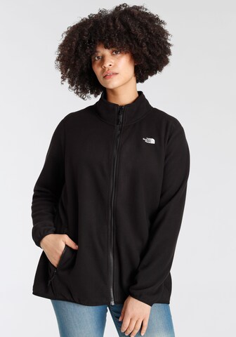 THE NORTH FACE Athletic Fleece Jacket 'Glacier' in Black: front