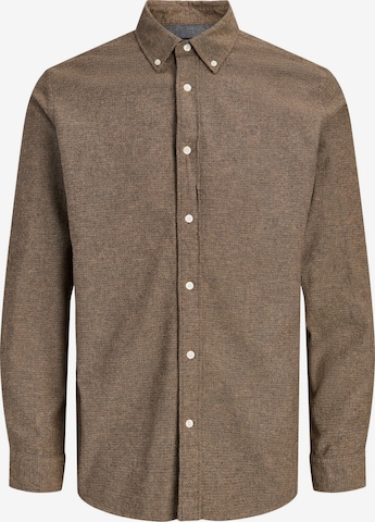 Camicia 'Stanley' di JACK & JONES in marrone: frontale