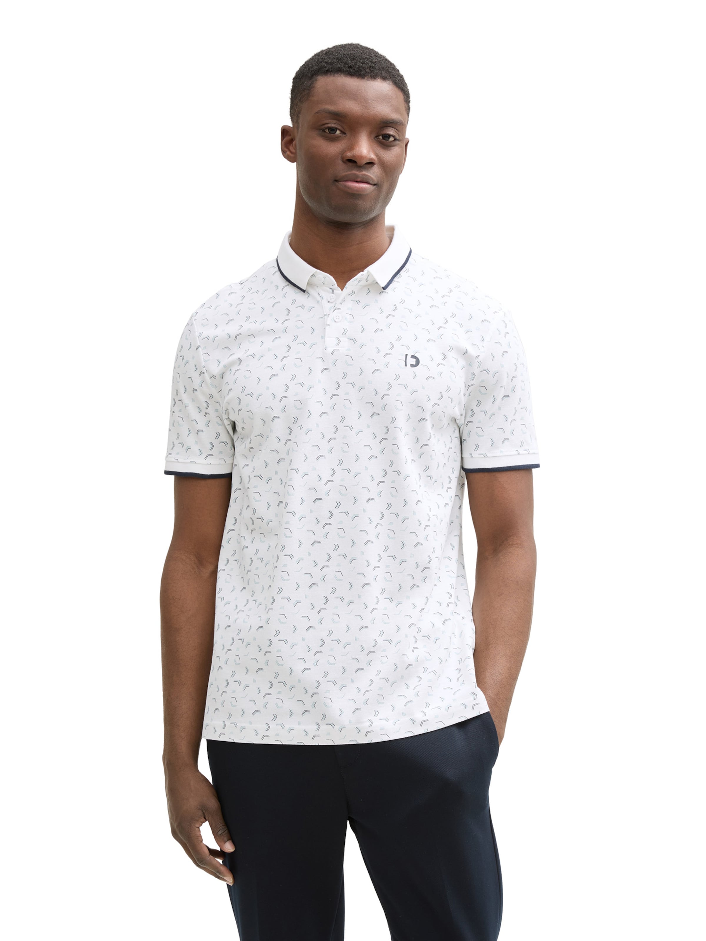 TOM TAILOR DENIM T-shirt i vit: framsida