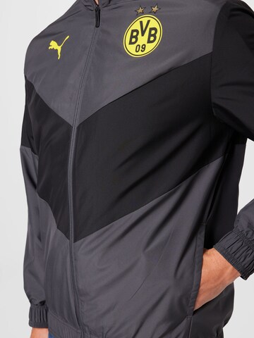 PUMA Athletic Jacket 'BVB Prematch' in Grey