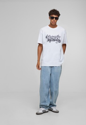 MT Upscale Shirt 'NY Graffiti' in White