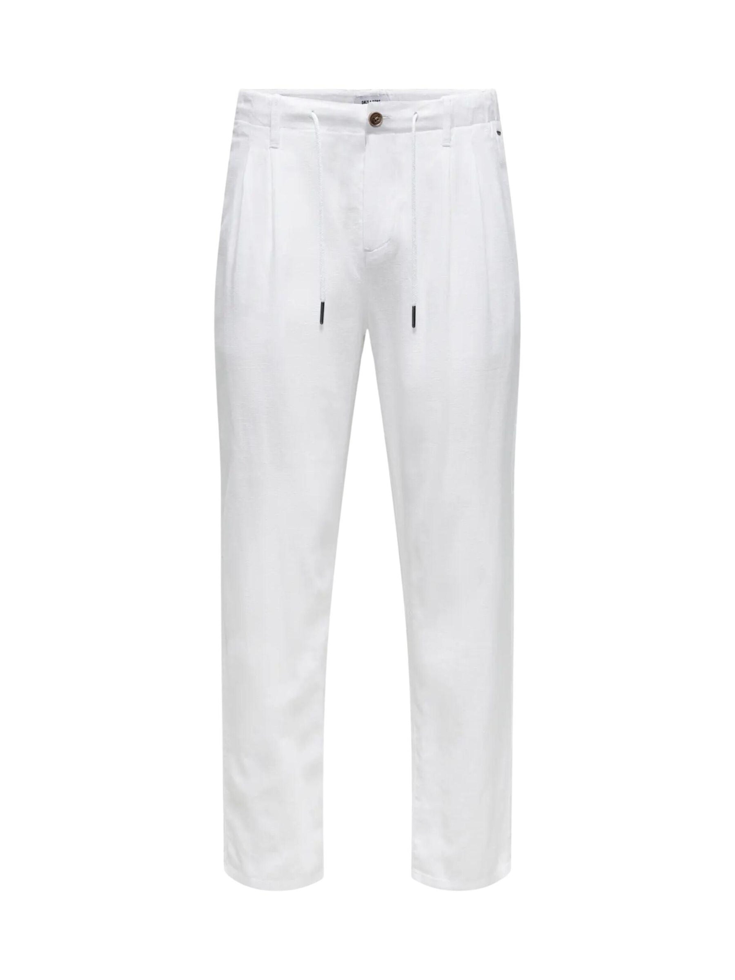 Only & Sons Pants 'ONSLEO' in White: front