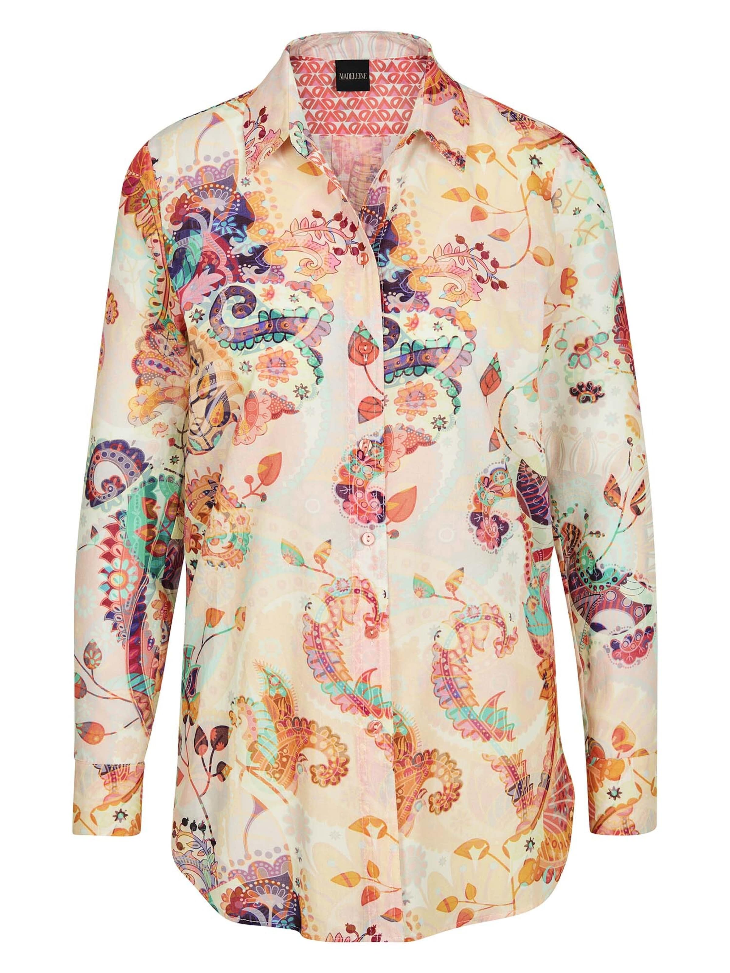 MADELEINE Bluse in Beige: Vorderseite