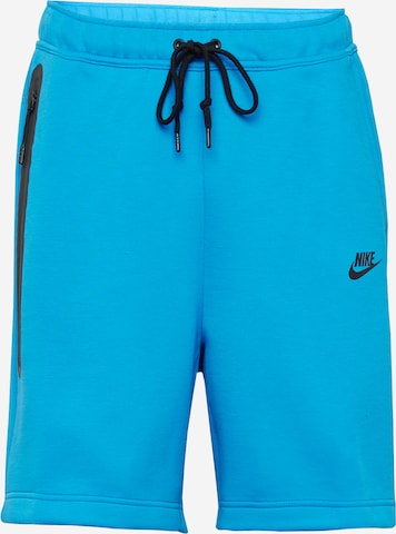 Nike Sportswear Широка кройка Панталон в синьо: отпред