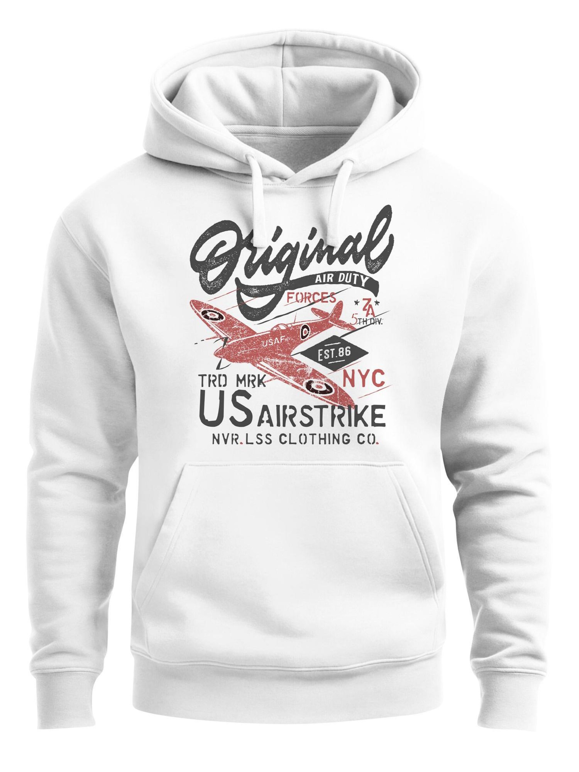 Neverless Sweatshirt 'Airstrike Spitfire' in White: front