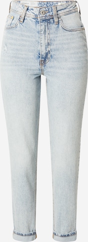 River Island - Tapered Calças de ganga em azul: frente