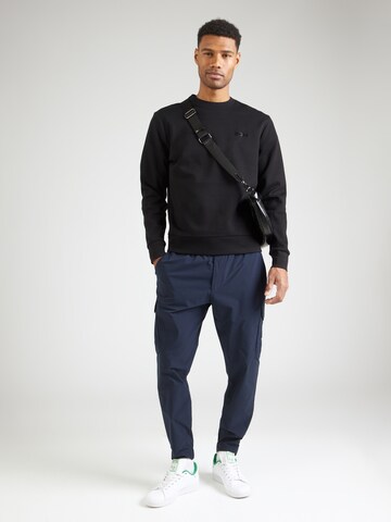 BOSSSweater majica 'Salbo Mirror' - crna boja