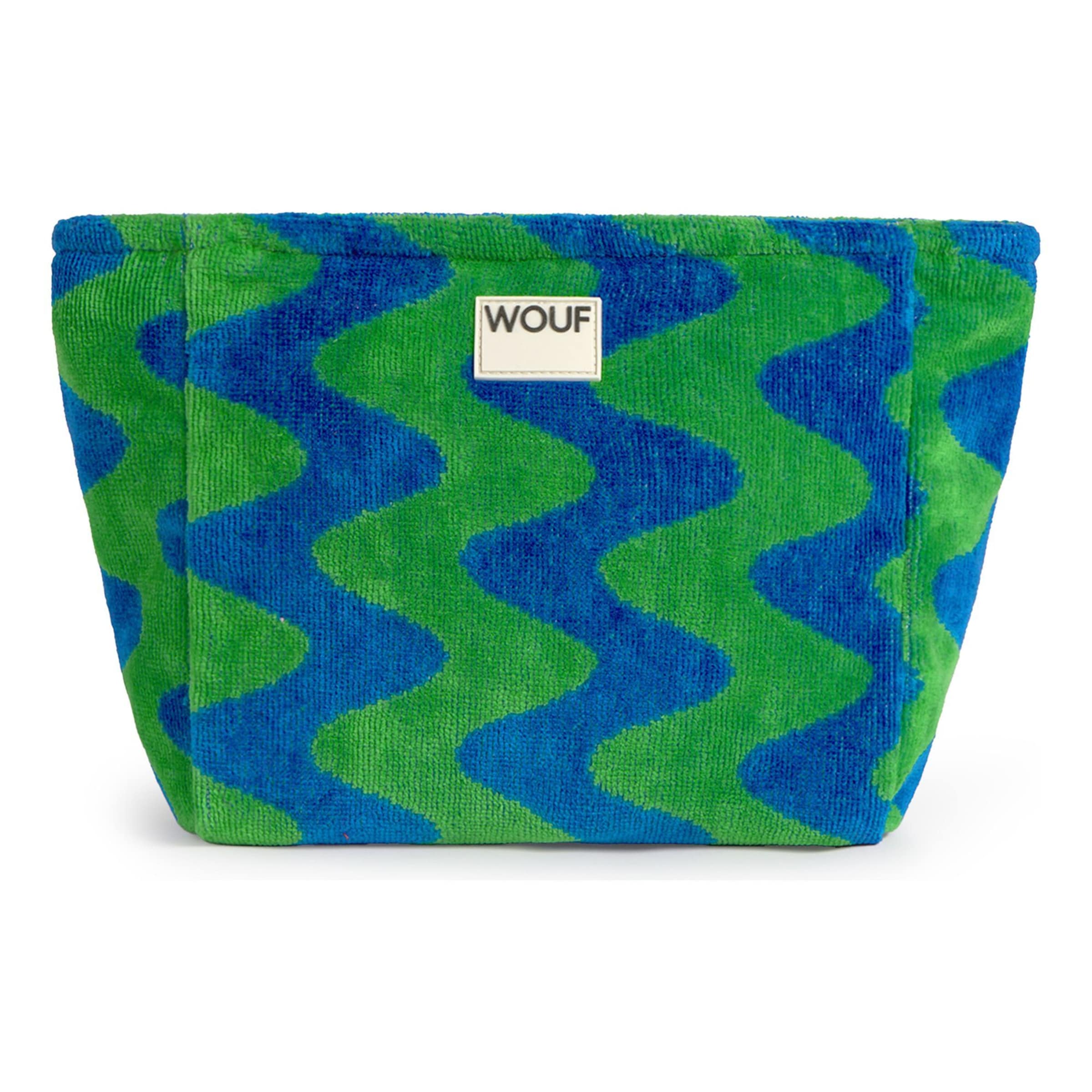 Trousses de toilette 'Terry' Wouf en bleu : devant