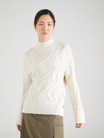 Pull-over 'LEISE' ONLY en blanc : devant