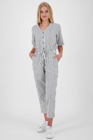 Alife and Kickin Jumpsuit 'JellaAK' in Weiß: predná strana