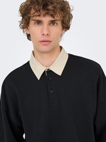 Sweat-shirt 'ONSJeffrey' Only & Sons en noir