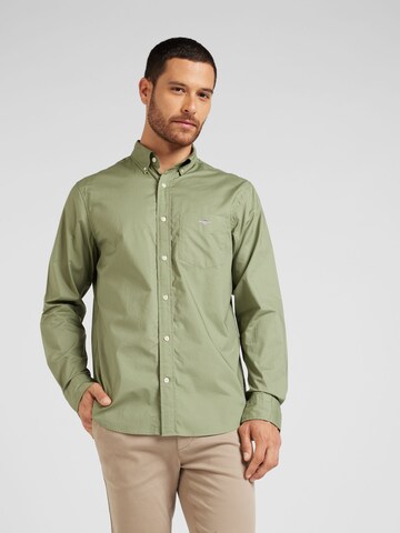 GANT Regular Fit Hemd in Grün: Vorderseite