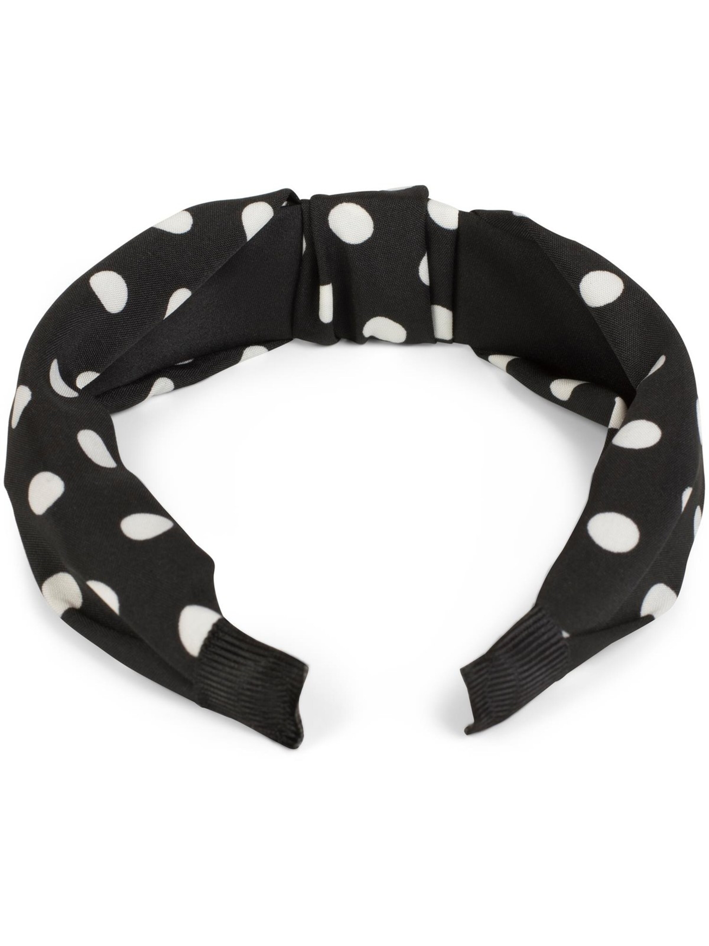 styleBREAKER Hair jewelry 'Haarreif gepunktet mit Knoten Rockabilly' in Black